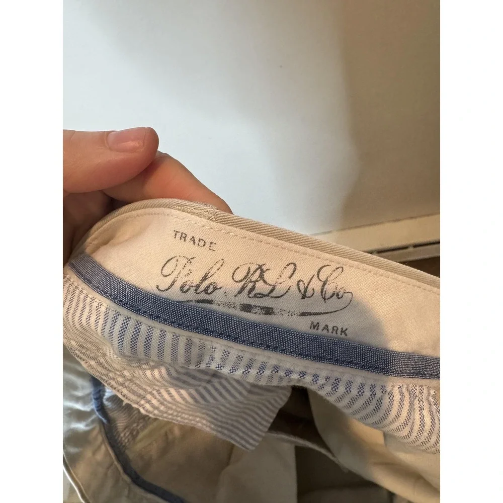 Polo Ralph Lauren Pants Mens 38x32‎ Beige Andrew Classic Fit Chino Cotton Casual